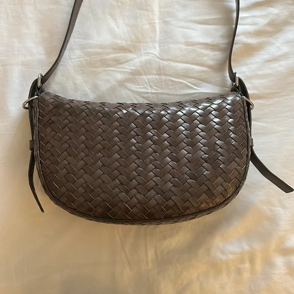 & Other Stories Leather Braided Shoulder Bag - Picture 9 of 13